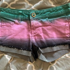 volcom ombré shorts